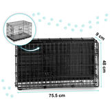 Metāla suņu būris ar guļvietu Pethaus PH-200, 75 x 45 x 54 cm – produkta galerijas skats, 5. pozīcija