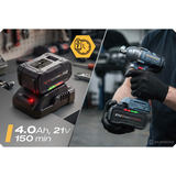 Humberg HM-439 akumulators 21 V 4 Ah – produkta galerijas skats, 8. pozīcija