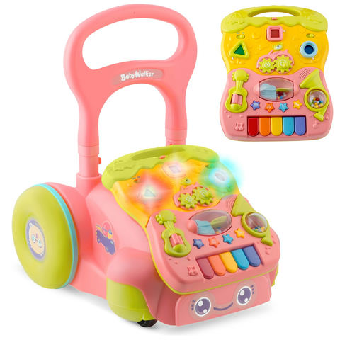 Izglītojošs staigulis ar mūziku 2 in 1 RK-744 Ricokids rozā