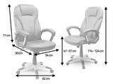 Biroja krēsls Sofotel EG-222 124 cm, melns – produkta galerijas skats, 7. pozīcija