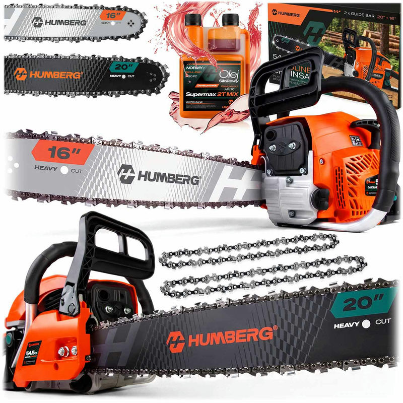 Benzīna ķēdes zāģis Humberg HM-660 16 – produkta kopskats