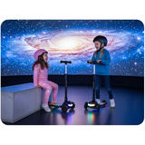 Bērnu trīsriteņu balansējošs skrejritenis ar LED Ricokids Glowi, melns – produkta galerijas skats, 3. pozīcija