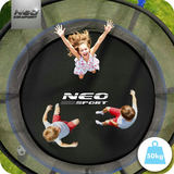 Dārza batuts 6 ft / 183 cm ar iekšējo tīklu un kāpnēm Neo-Sport NS-06W241 – produkta galerijas skats, 6. pozīcija