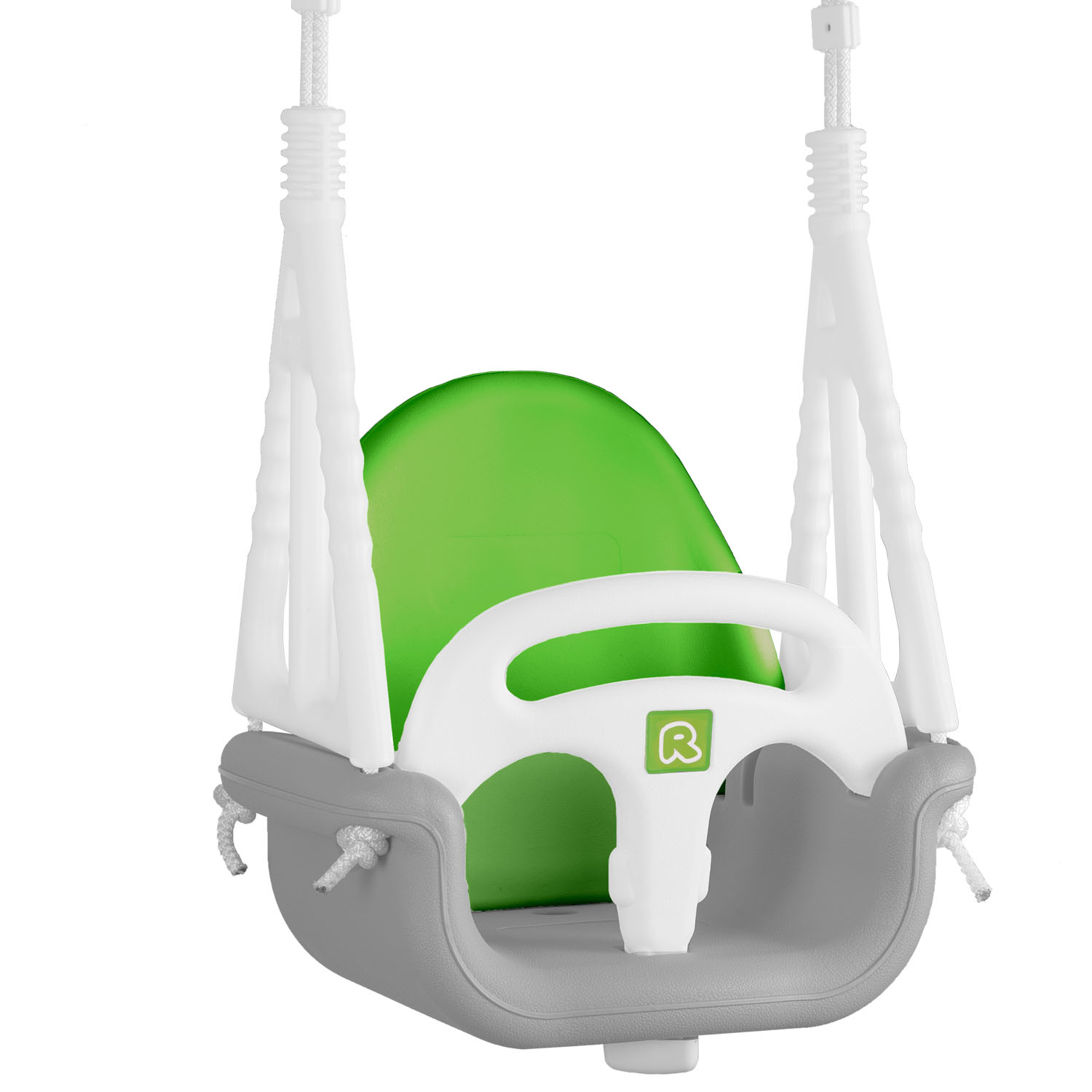 Ricokids kausveida šūpoles “Słonik” 3-in-1, pelēkzaļas – produkta galerijas skats, 2. pozīcija