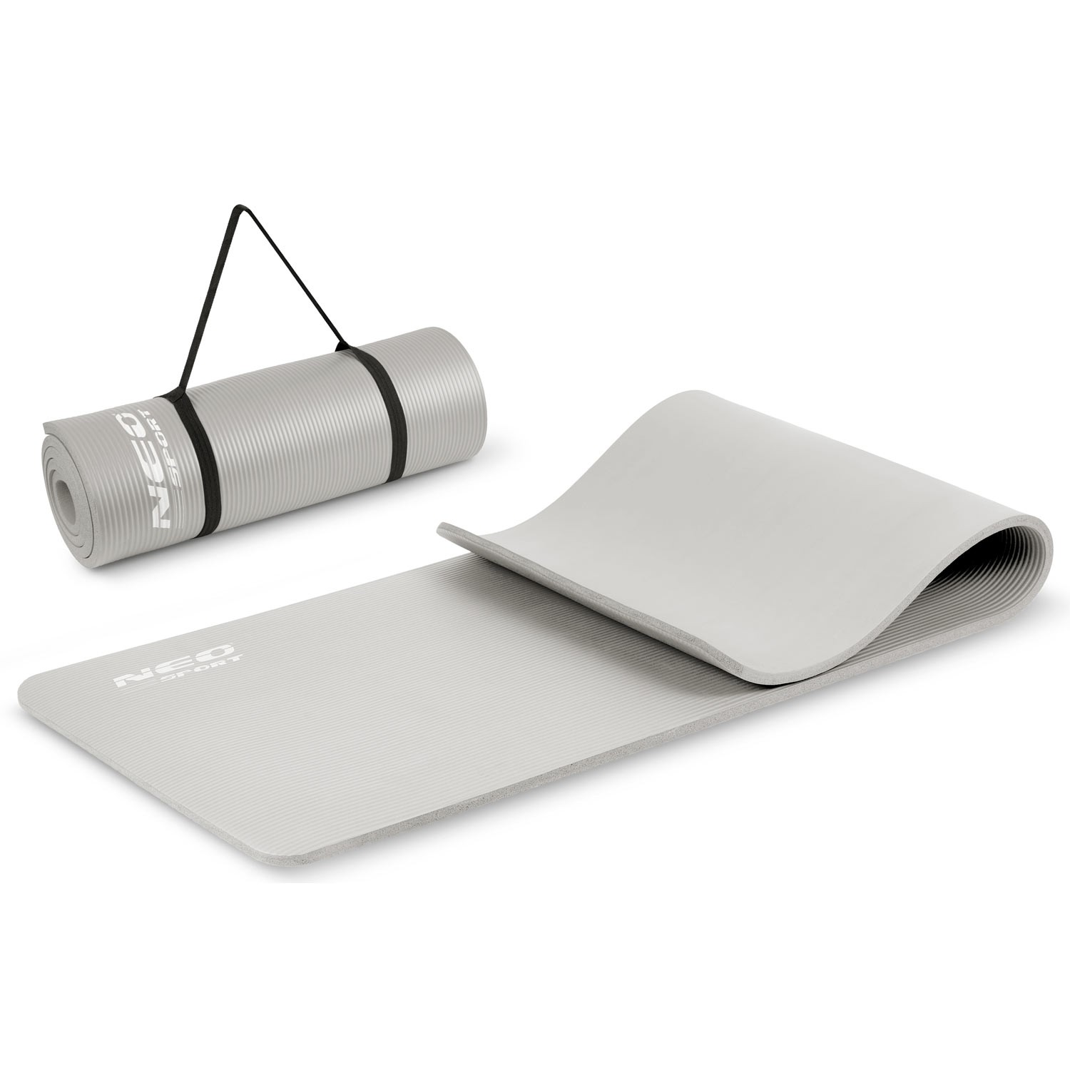 Treniņu paklājiņš 183 x 60 cm Neo-Sport 192200, pelēks – produkta galerijas skats, 2. pozīcija