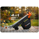 Dmuchawa do liści odkurzacz ogrodowy 3800 W rozdrabniacz Humberg HM-618