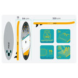SUP dēlis Aquasurf 320 x 84 x 15 cm Neo-Sport 170205 – produkta galerijas skats, 5. pozīcija
