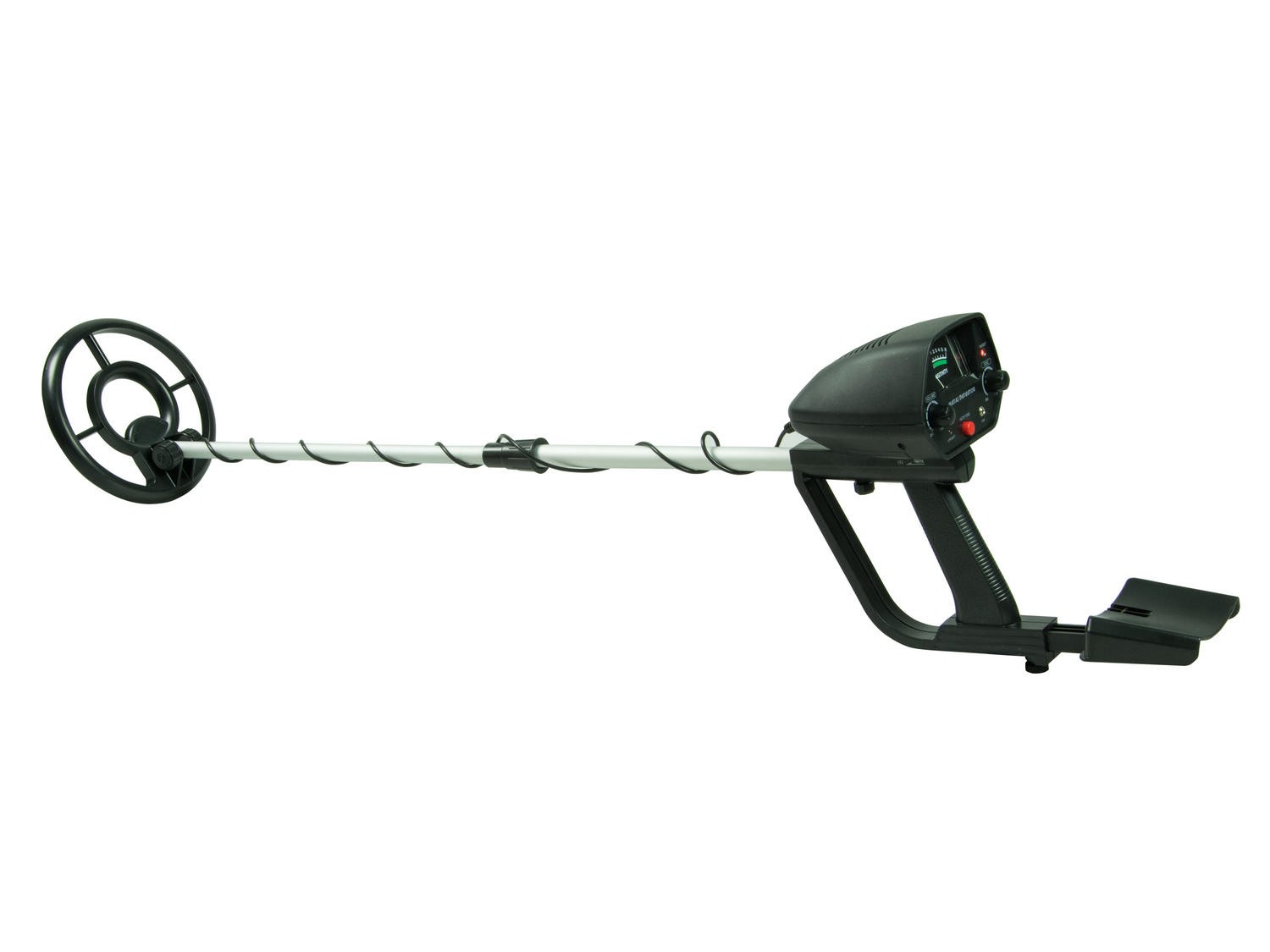 Cobra Tector CT-1062 metāla detektors sānskatā ar izstieptu kātu un zondi