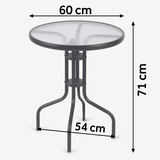 Apaļš dārza galds 60 x 71 cm Sofotel SO-981 – produkta galerijas skats, 5. pozīcija