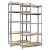 Metāla noliktavas plaukts komplekts 2 gab. 150 x 75 x 30 cm Humberg HR-810 – produkta galerijas skats, 2. pozīcija