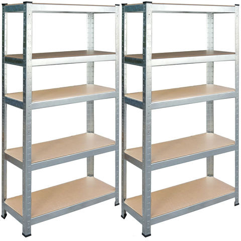 Metāla noliktavas plaukts komplekts 2 gab. 150 x 75 x 30 cm Humberg HR-810