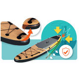SUP dēlis Aquasurf 320 x 84 x 15 cm Neo-Sport 170212 – produkta galerijas skats, 7. pozīcija