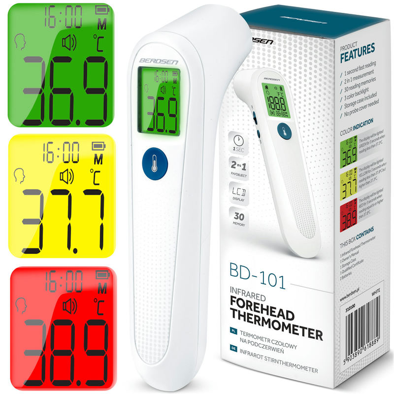 Bezkontakta infrasarkanais termometrs BD-101 Berdsen – produkta kopskats