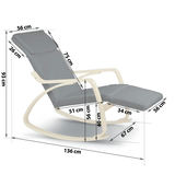 Sofotel Suzi šūpuļkrēsls - pelēks – produkta galerijas skats, 9. pozīcija