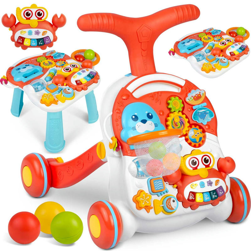 Ricokids 2-in-1 izglītojošais galdiņš RK-810, balti sarkans – produkta kopskats
