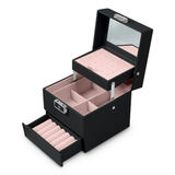 Rotaslietu lādīte Massido MS-703, 13 x 13 x 12,5 cm, melna – produkta galerijas skats, 2. pozīcija