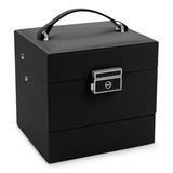 Rotaslietu lādīte Massido MS-703, 13 x 13 x 12,5 cm, melna – produkta galerijas skats, 4. pozīcija