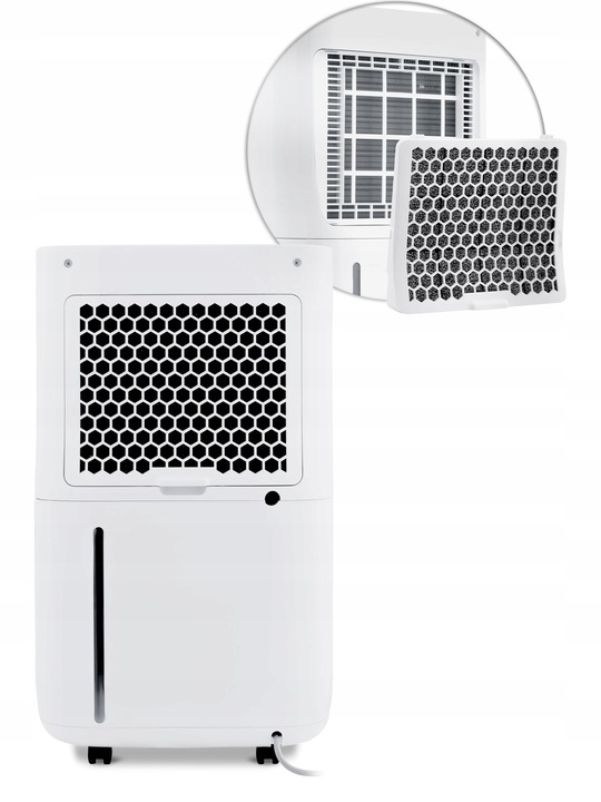 Berdsen BD-523 aizmugure ar ventilācijas režģi, noņemamu filtru un pievienotu novadīšanas šļūteni