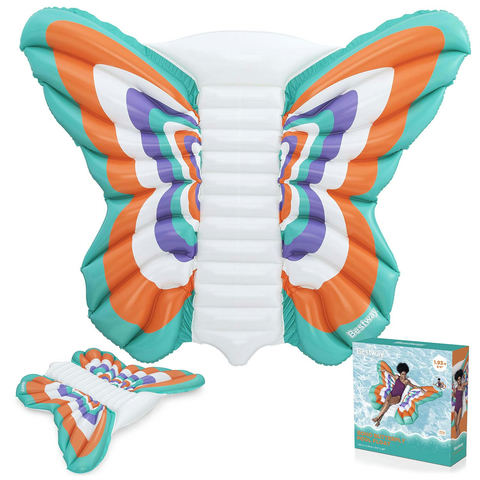 Piepūšamais peldmattacis tauriņš Bestway 193x176 cm, 43963