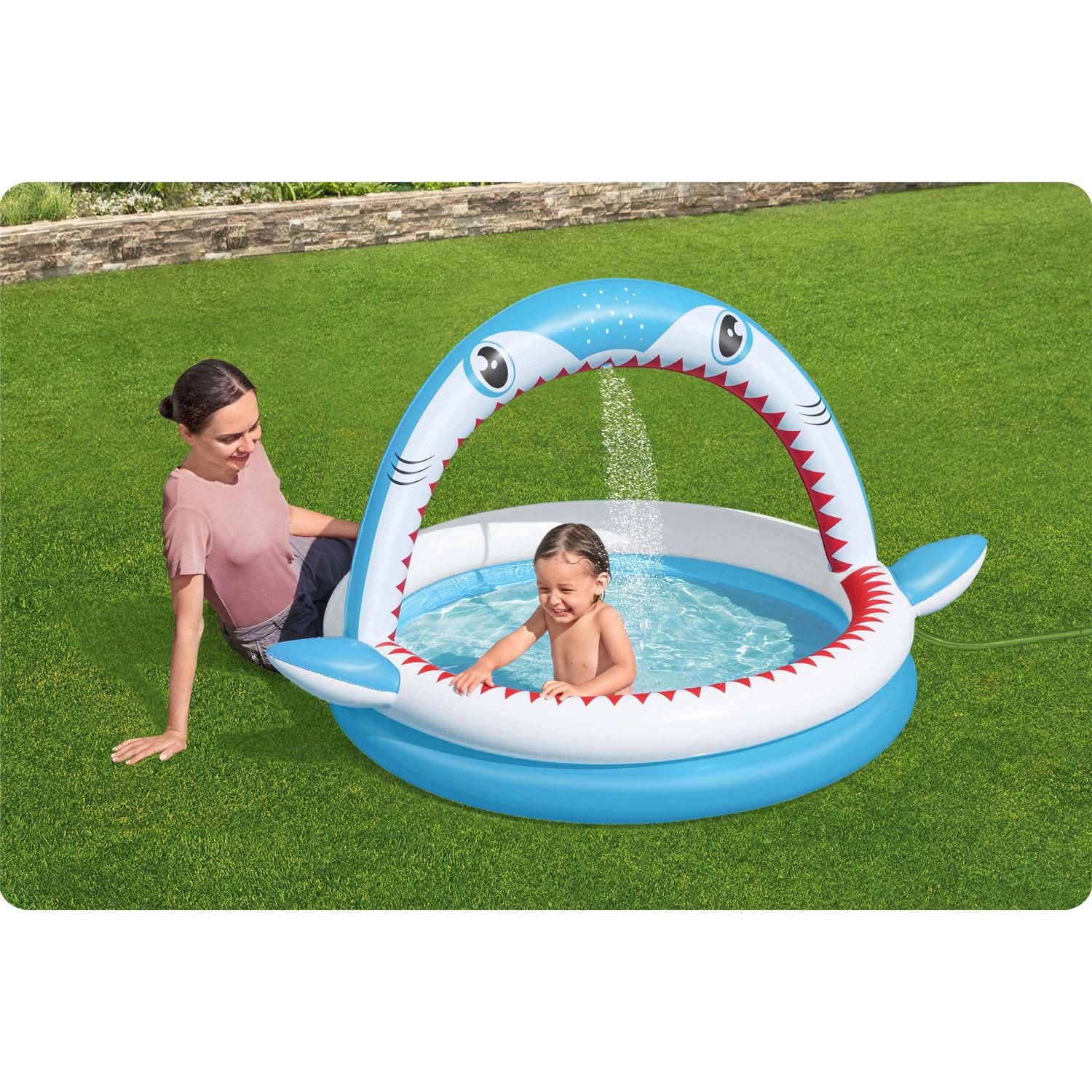 Piepūšamais baseins ar smidzinātāju 163 x 127 x 92 cm Bestway 53157 – produkta galerijas skats, 2. pozīcija