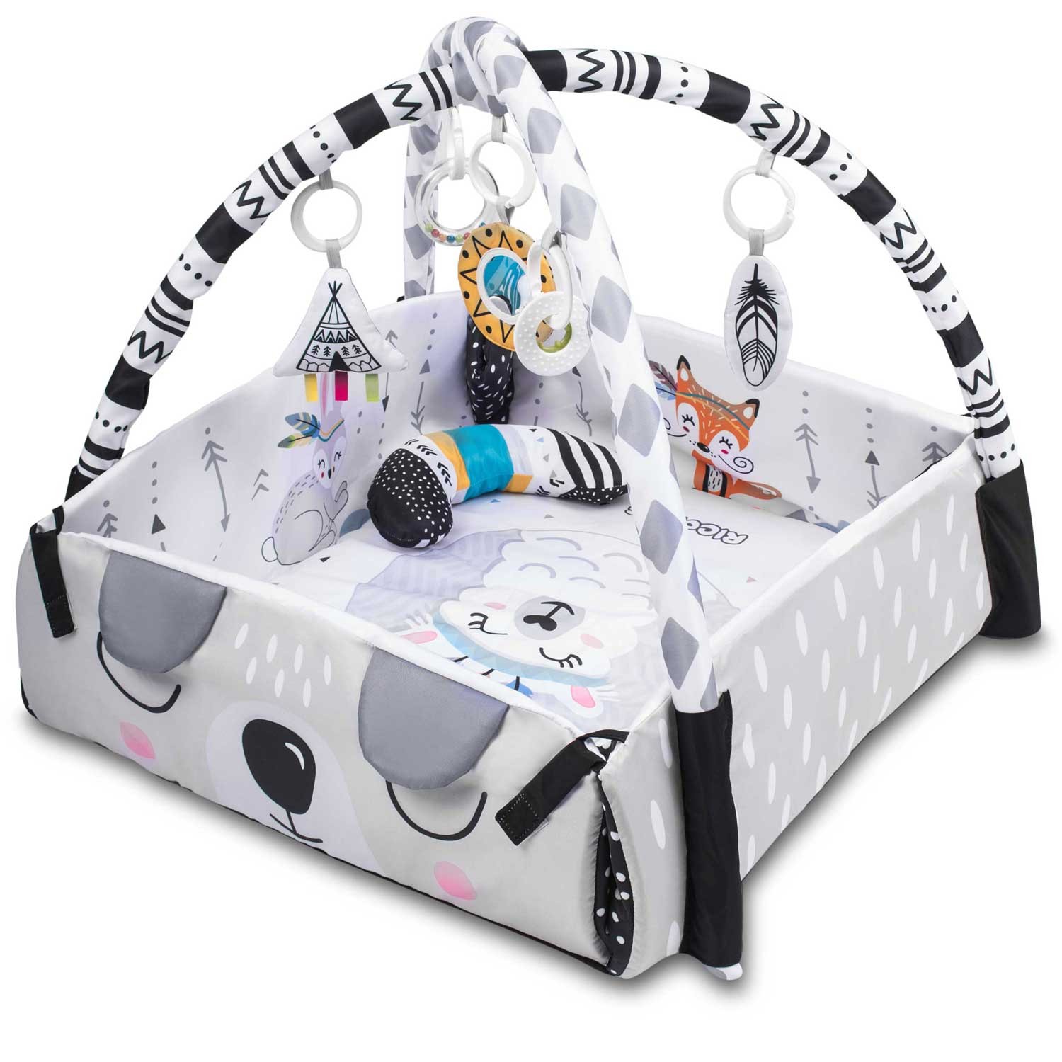 Interaktīvais izglītojošais paklājiņš 110 x 100 cm Boho Ricokids – produkta galerijas skats, 2. pozīcija