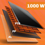 Grzejnik na podczerwień promiennik podczerwieni 1000 W Berdsen BD-992 pilot WiFi aplikacja