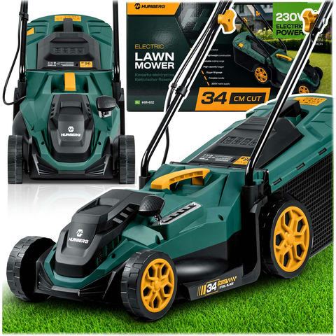 Elektriskā zāles pļaujmašīna Humberg HM-612 34 cm, 1400 W