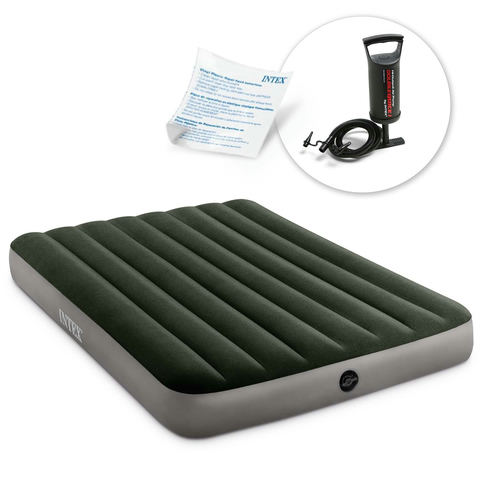 Intex piepūšamais matracis 191 x 137 x 25 cm ar virzuļpumpi 664108