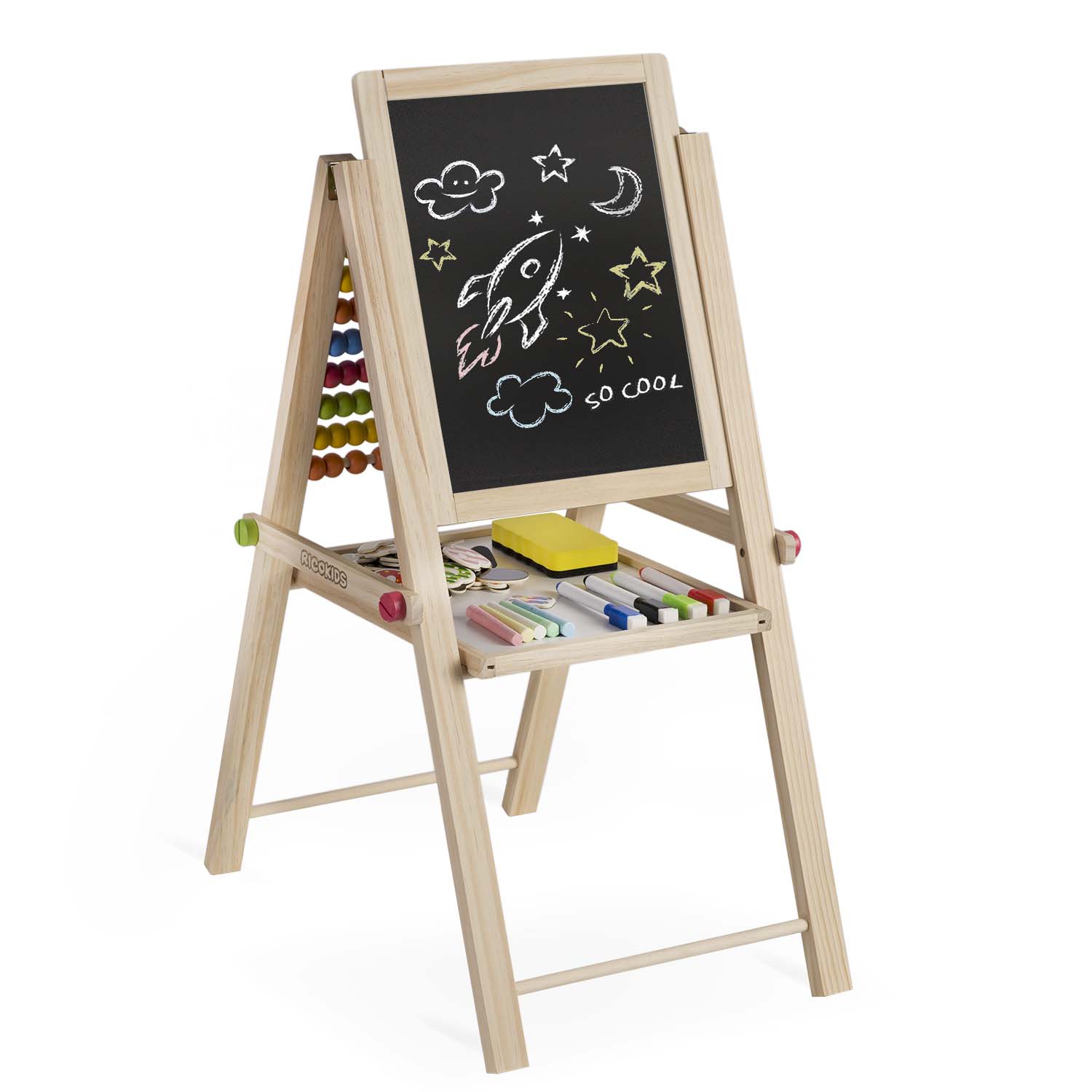 Salokāma magnētiskā krīta tāfele Ricokids – produkta galerijas skats, 2. pozīcija