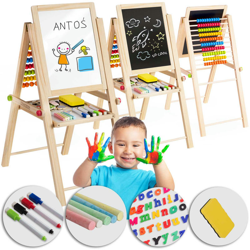 Salokāma magnētiskā krīta tāfele Ricokids – produkta kopskats