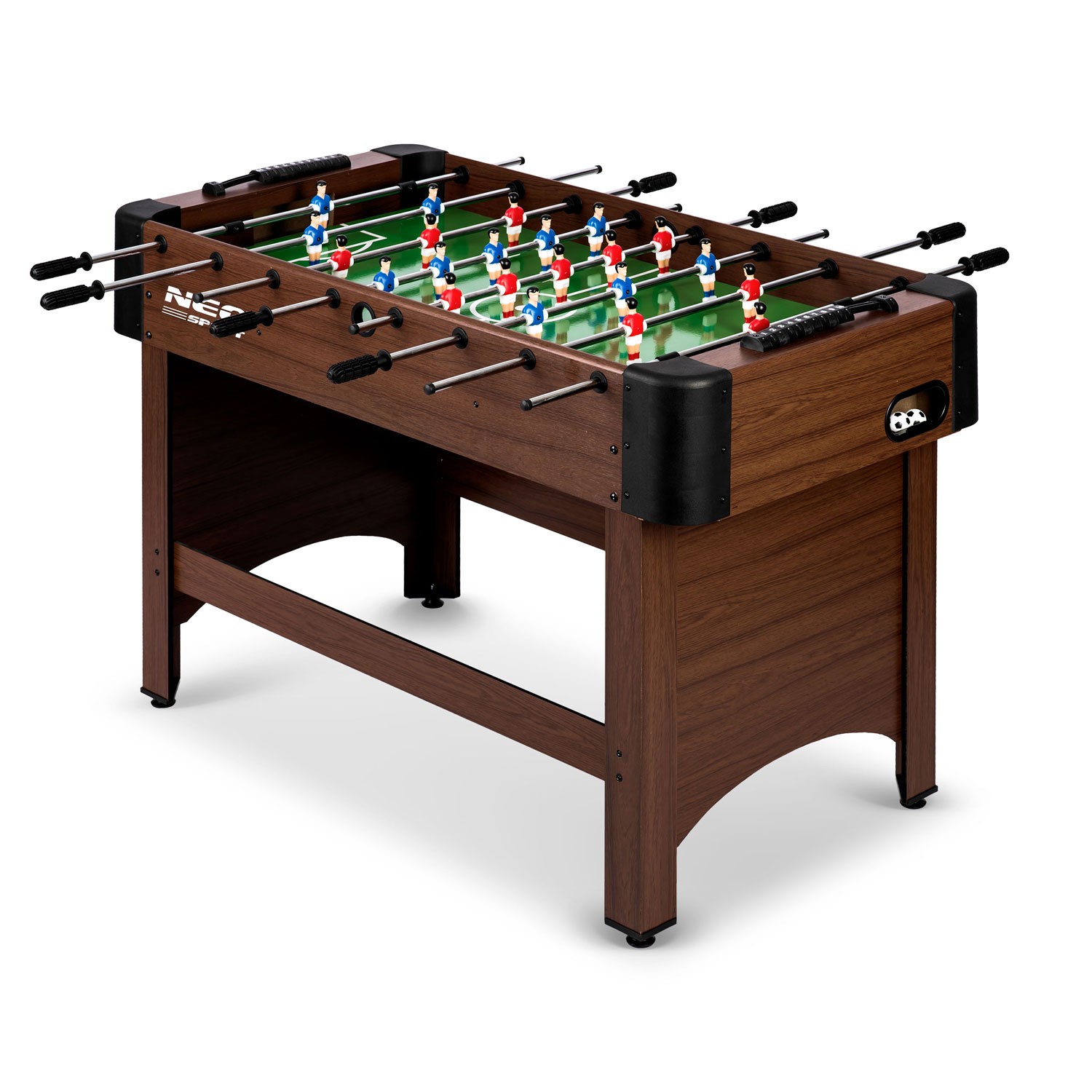 Neo-Sport galda futbols 118x61x79 cm NS-804, tumši brūns – produkta galerijas skats, 2. pozīcija