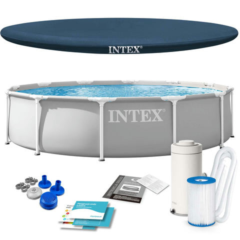 Intex stelažas baseins 366 x 76 cm 4 vienā 26712ND