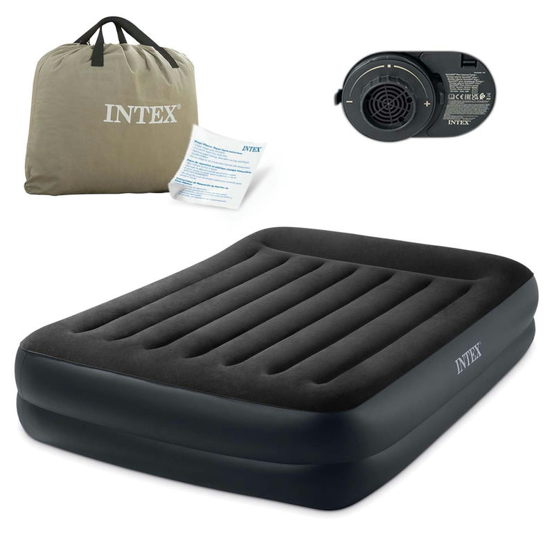 Piepūšamais matracis 203x152x42 cm ar iebūvētu elektrisko pumpi INTEX 64124 – produkta kopskats