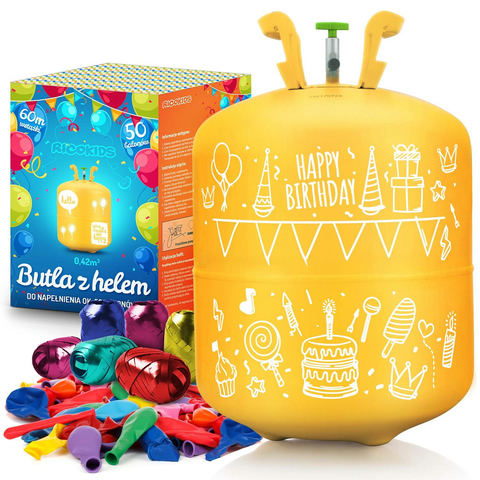 Hēlija balonu komplekts, 0,42 m3 Ricokids