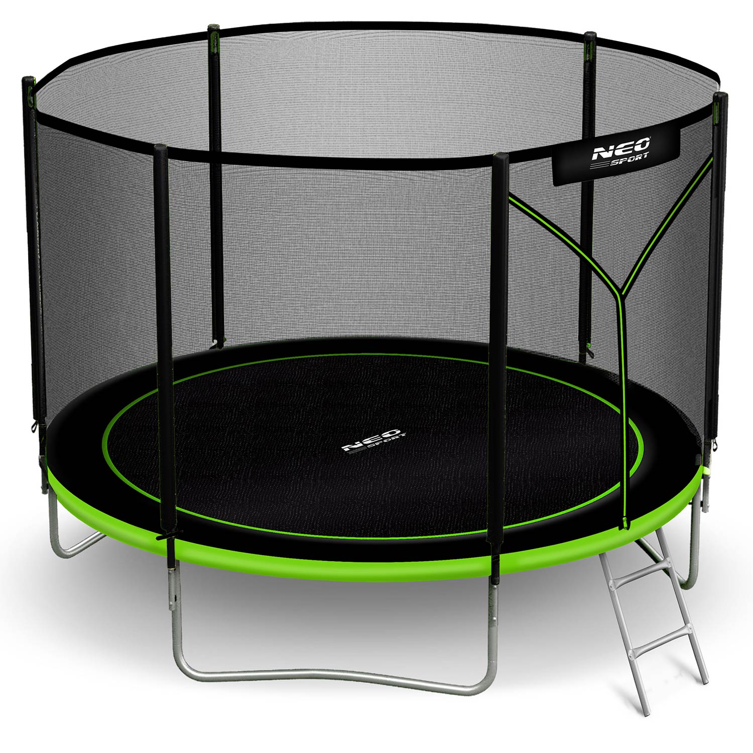 Dārza batuts 10 ft/312 cm ar ārējo tīklu un kāpnēm Neo-Sport – produkta galerijas skats, 2. pozīcija