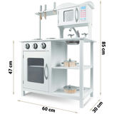 Koka virtuve bērniem 60 x 30 x 85 cm Ricokids – produkta galerijas skats, 5. pozīcija