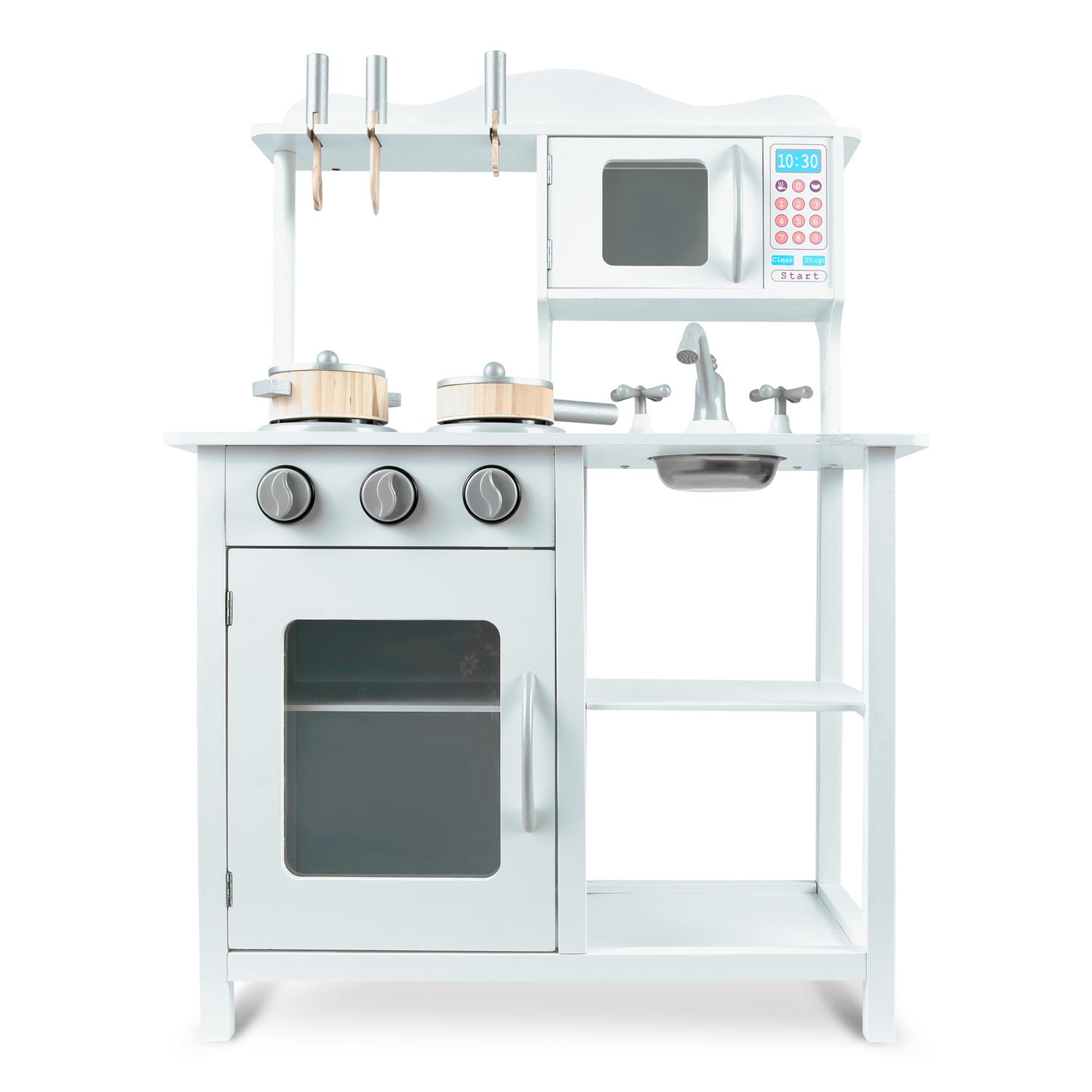 Koka virtuve bērniem 60 x 30 x 85 cm Ricokids – produkta galerijas skats, 2. pozīcija