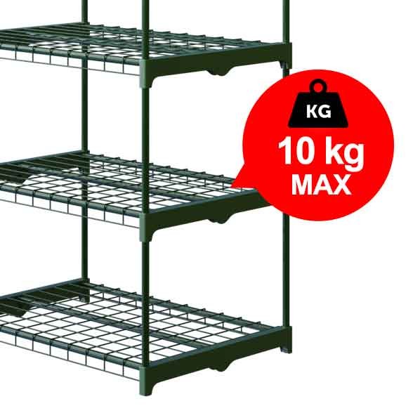 Siltumnīcas plaukts 69 x 49 x 125 cm Plonos 4921 – produkta galerijas skats, 2. pozīcija
