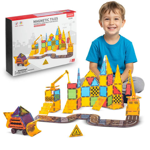 Ricokids RK-780 izglītojoši magnētiskie konstruktoru kluči, 90 gab.