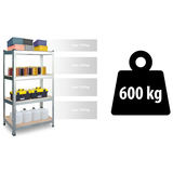 Metāla noliktavas plaukts 174 x 80 x 40 cm Plonos 470100 – produkta galerijas skats, 11. pozīcija