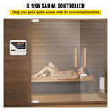 VEVOR ārējais saunas sildītāja kontrolleris 3–9 kW, modelis VV-ESC-380