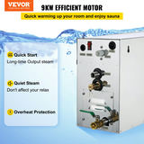 VEVOR 9 kW tvaika ģenerators spa telpai, modelis LT-90
