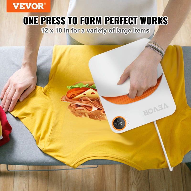 VEVOR pārnēsājams karstuma prese 30,5 x 25,4 cm T-krekliem un DIY