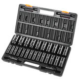 Trieciena uzgaļu komplekts, 1/2" 26 detaļu dziļo uzgaļu komplekts, 6 punktu, 10 mm–36 mm, ar uzglabāšanas kasti
