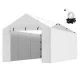 VEVOR 10 x 20 ft nojumes aizvietojuma pārvalks sānu sienai, balts, bez jumta un rāmja