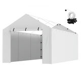 VEVOR 10 x 20 ft nojumes aizvietojuma pārvalks sānu sienai, balts, bez jumta un rāmja