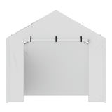 VEVOR 10 x 20 ft nojumes aizvietojuma pārvalks sānu sienai, balts, bez jumta un rāmja