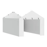 VEVOR 10 x 20 ft nojumes aizvietojuma pārvalks sānu sienai, balts, bez jumta un rāmja