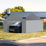 VEVOR 13 x 20 ft nojumes nomaiņas pārvalks sānu sienai, pelēks, bez rāmja