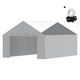 VEVOR 13 x 20 ft nojumes nomaiņas pārvalks sānu sienai, pelēks, bez rāmja